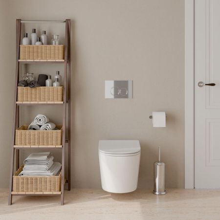 Комплект унитаз с инталляцией и клавишей смыва Iberica Blanca BURGOS ALTO IB001.BRA.234.823