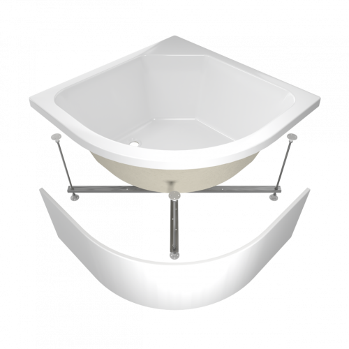 Душевой поддон Тритон Щ0000014179 90х90 акрил белый с каркасом - фото 2