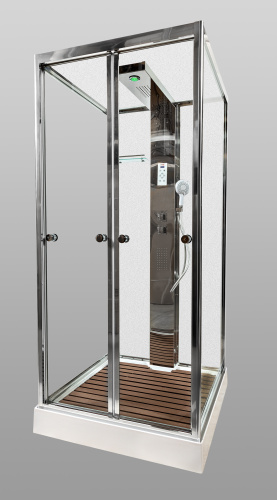 Душевая кабина AvaCan Z111MTSTEAM 100х100 квадратная с крышей ориентация универсальная - фото 5