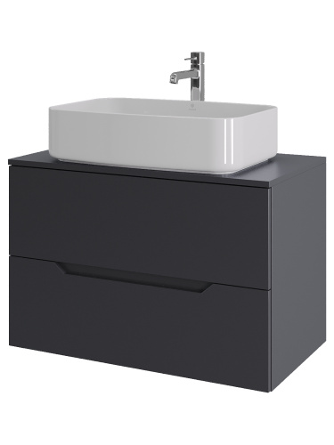 Тумба с раковиной Orange Line Li-80TugMDF+B07-600W 81х46х69 - фото 2