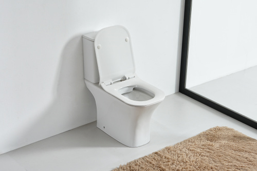 Унитаз напольный с бачком Orange C02-000W белый с сиденьем микролифт душевой смыв - фото 4