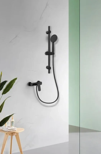 Смеситель для душа Arrow AG3503MB-TZ настенный черный с душевым гарнитуром - фото 3