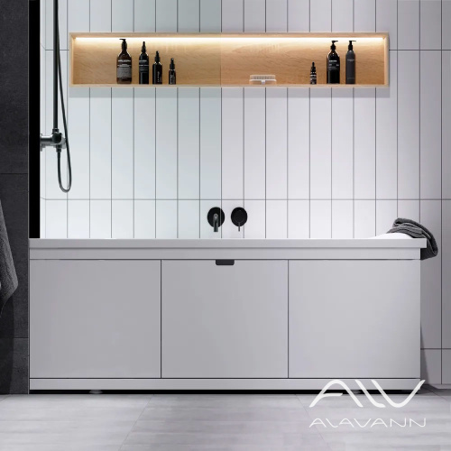 Экран под ванну Alavann Rita 150 см ALV1027001 фронтальный МДФ съемный/раздвижной белый - фото 2