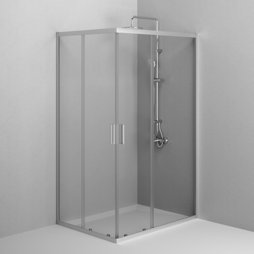 Душевой уголок Am.Pm Gem W90G-403-120290-MT 120х90 стекло прозрачное профиль хром матовый без поддона - фото 5