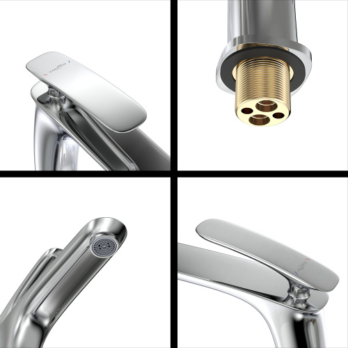 Смеситель Tokito FUJI TOK-FUJ-1012 на раковину хром - фото 2