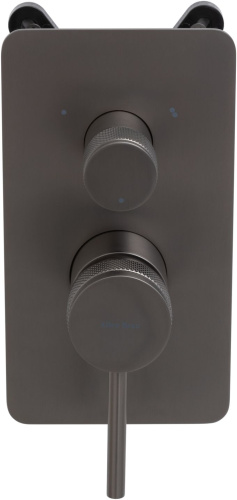 Смеситель для ванны с душем Allen Brau Priority 5.31A11-MG встраиваемый в стену серый - фото 5