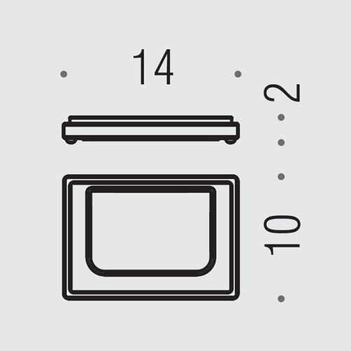 Мыльница Colombo Look B1640.OM-VAN - фото 2