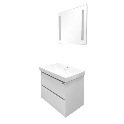 Тумба с раковиной Comforty Дублин 00004137103CF 75х46х62 подвесная цвет белый - фото 4