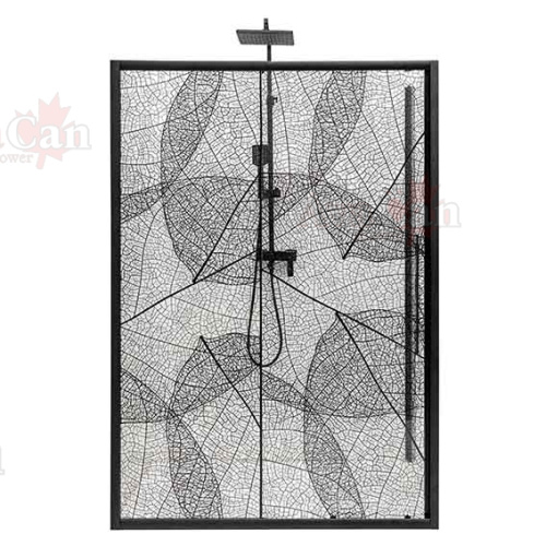 Душевая дверь AvaCan FB160 180х195 стекло тонированное профиль черный - фото 4