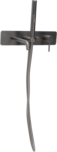Смеситель для ванны с душем Allen Brau Priority 5.31A05-MG встраиваемый в стену серый - фото 4