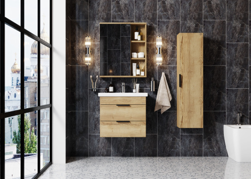 Шкаф-пенал Onika Легран 403068 30х25х120 подвесной - фото 2