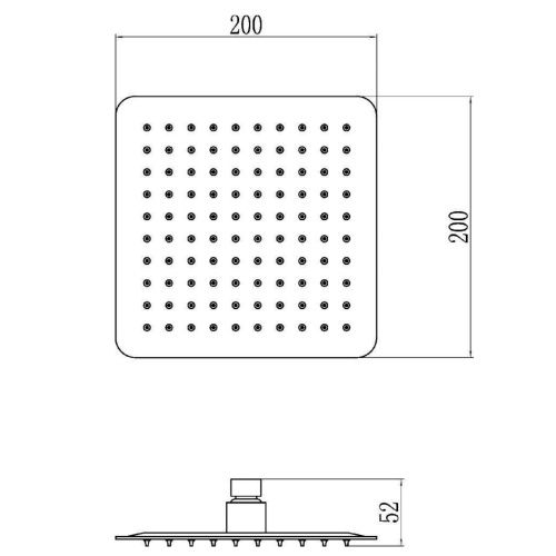 Верхний душ Savol S-000F08 хром - фото 3