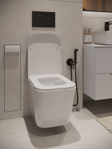 Клавиша смыва механическая Agger APB0144 цвет черный матовый - фото 3