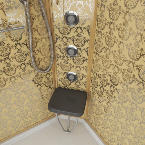 Душевая кабина Niagara Luxe 7715G 90х90 четверть круга с крышей ориентация универсальная - фото 4