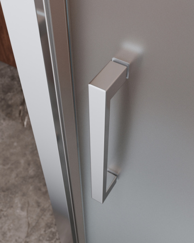 Душевой уголок Cezares MOLVENO MOLVENO-AH-11-120/90-P-Cr 120х90 стекло рифленое профиль хром глянцевый без поддона - фото 2