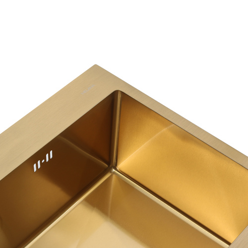 Кухонная мойка Melana ProfLine D6545HG золото 65х45 цвет золото поверхность матовая - фото 5