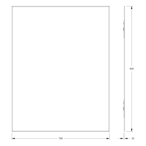 Зеркало в ванную Evoform Standard BY 0226 70х90 цвет хром - фото 2