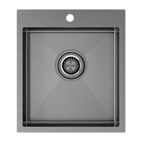 Кухонная мойка Paulmark VELTEN 45 PM804551-GM 45х51 цвет вороненая сталь