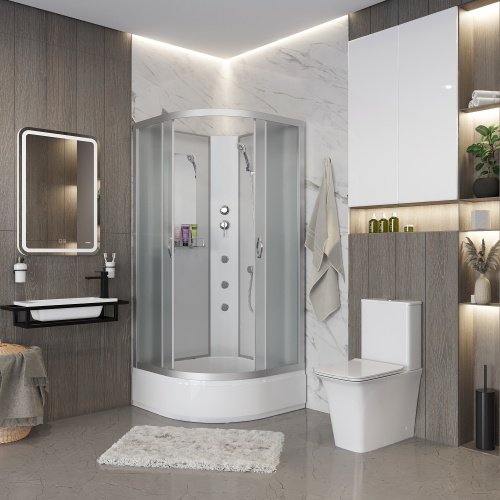 Душевая кабина Niagara Classic 33021424BKG 100х100 четверть круга без крыши ориентация универсальная - фото 3