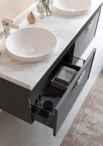Тумба с раковиной Orka Molino 5004667 102х55х53 цвет антрацит матовый - фото 5