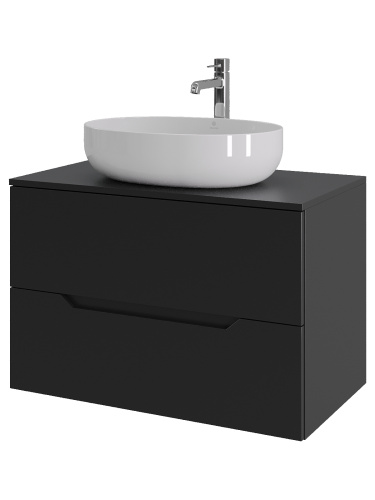 Тумба с раковиной Orange Line Li-80TubMDF+B05-520W 81х46х68 - фото 2