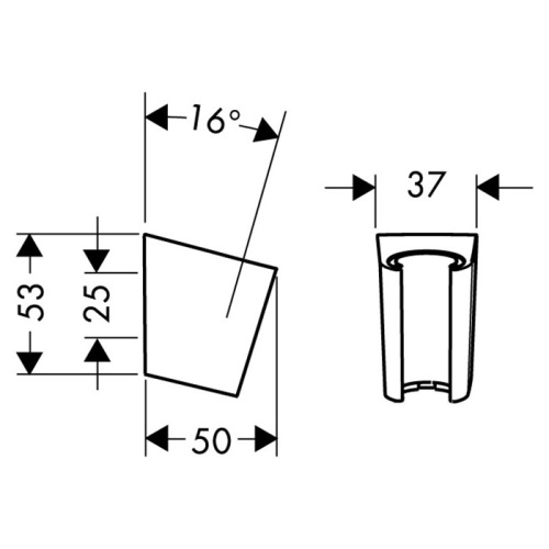 Держатель для душа Hansgrohe 28331000 хром - фото 2