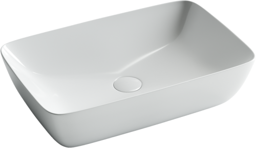 Раковина из сантехнического фарфора Ceramica Nova FORM CN2003 58х38 накладная цвет белый - фото 2