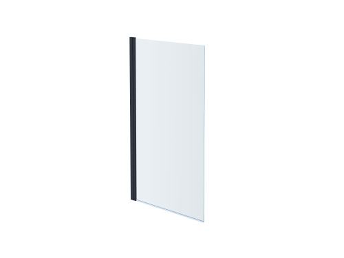 Душевая шторка на ванну Aquatek ДЕЛЬТА AQ DEL SBA 08015BL 80х150 стекло прозрачное профиль черный ориентация универсальная