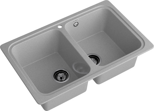 Кухонная мойка Granfest Standart S-780K серый 79х50 цвет серый поверхность матовая - фото 2