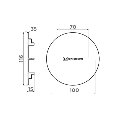 Декоративный элемент для корзинчатого вентиля Omoikiri DEC-LG 4957090 - фото 2