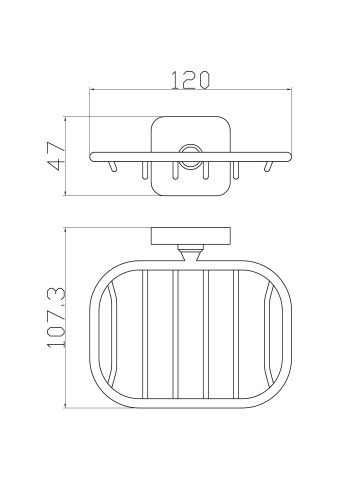 Мыльница с держателем Wonzon & Woghand Still WW-6624 - фото 2
