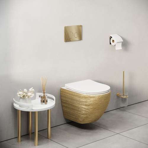 Клавиша смыва механическая Grossman Style 700.K31.05.30M.30M цвет золото - фото 5