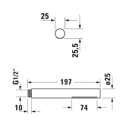 Душевая лейка Duravit Showers UV0640001010 - фото 2
