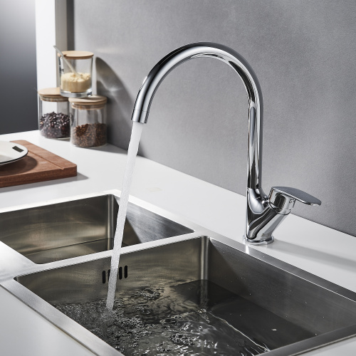 Смеситель для кухни Rossinka RS45 RS45-23 на мойку хром - фото 2