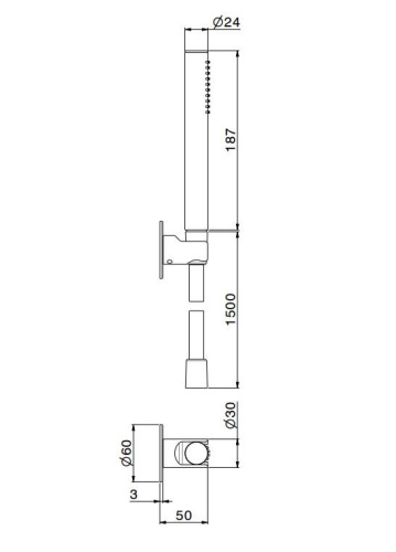Ручной душ Kerama Marazzi OLE 857KM.21.018 хром - фото 2