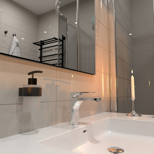 Дозатор для жидкого мыла Altasan Лотос ЛТ80ЧМ - фото 2