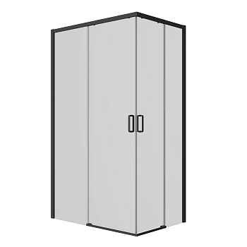 Душевой уголок Ambassador Queen Black 11011205LBlack 120х80 стекло прозрачное профиль черный без поддона