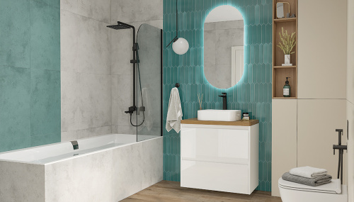 Столешница Velvex KLAUFS st.KLA.80 дуб французский 79х45х4 накладная цвет шатанэ - фото 5