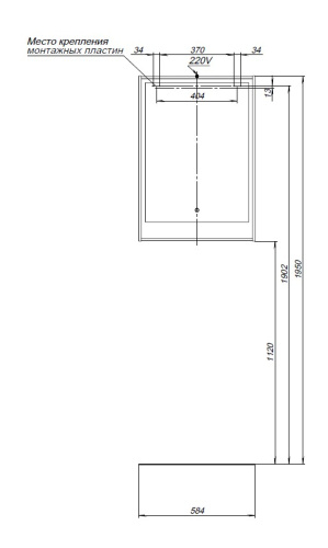 Зеркало в ванную Aquanet Милан 00336398 58х83 цвет темное дерево - фото 5