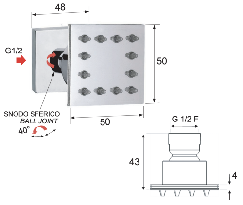 Форсунка гидромассажная Remer QX34JET - фото 2