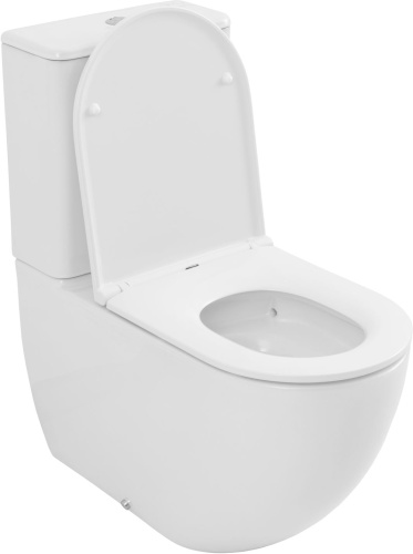 Чаша унитаза подвесная Allen Brau Priority Tornado 4.31006.20 цвет белый без сиденья безободковая душевой смыв - фото 3