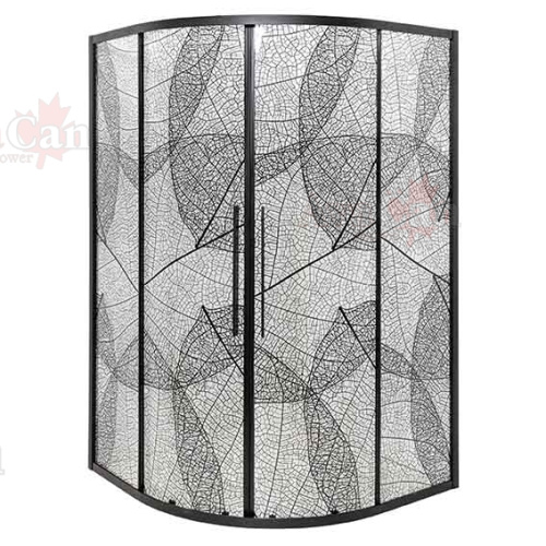 Душевой уголок AvaCan HB80 80х80 стекло тонированное профиль черный без поддона - фото 2