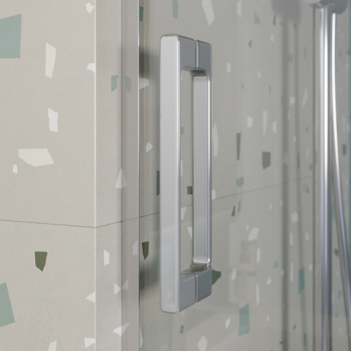 Душевая шторка на ванну Cezares TANDEM-SOFT TANDEM-SOFT-VF-2-200/145-C-Cr-IV 200х145 стекло прозрачное профиль хром глянцевый ориентация универсальная - фото 3