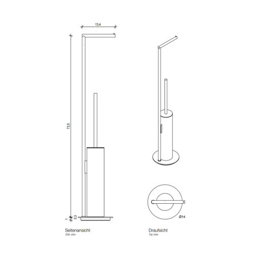 Стойка с аксессуарами для ванной Decor Walther Mikado 522350 - фото 2