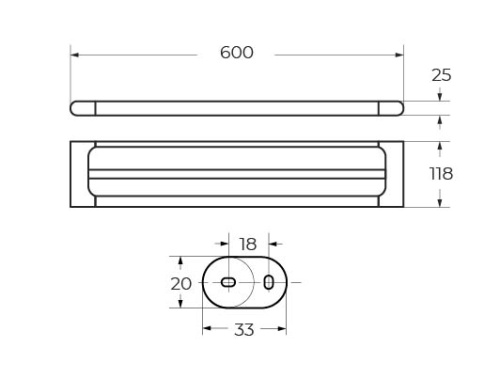 Полотенцедержатель Art&Max PLATINO AM-E-3948AL - фото 2