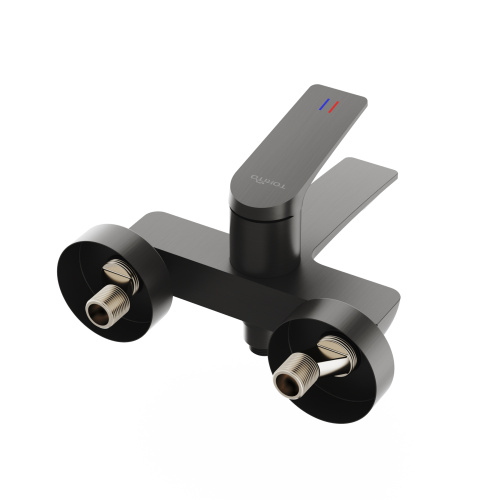 Смеситель для ванны Tokito MITSUISHI TOK-MIT-1014GM настенный вороненая сталь - фото 4