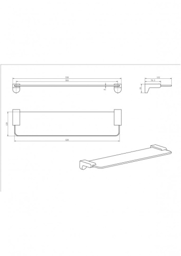 Полка CeramaLux Neo 51011 - фото 2