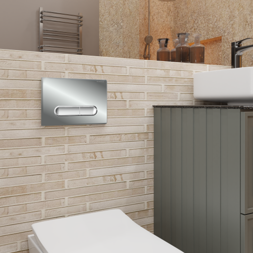 Клавиша смыва механическая CHARUS Magnus FP.340.21.01 цвет хром глянцевый - фото 3