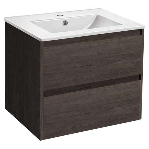 Тумба под раковину Vincea Gio VMC-2G600RO 60х46х50 подвесная цвет коричневый - фото 4