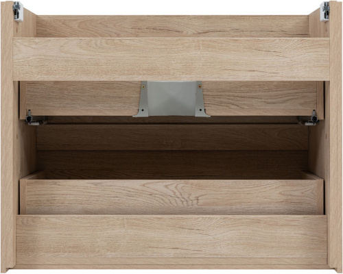 Тумба под раковину Aquanet Милан 00336384 80х45х64 подвесная цвет светлое дерево - фото 3